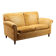 Two-seater velvet sofa from the 1950s to be restored.