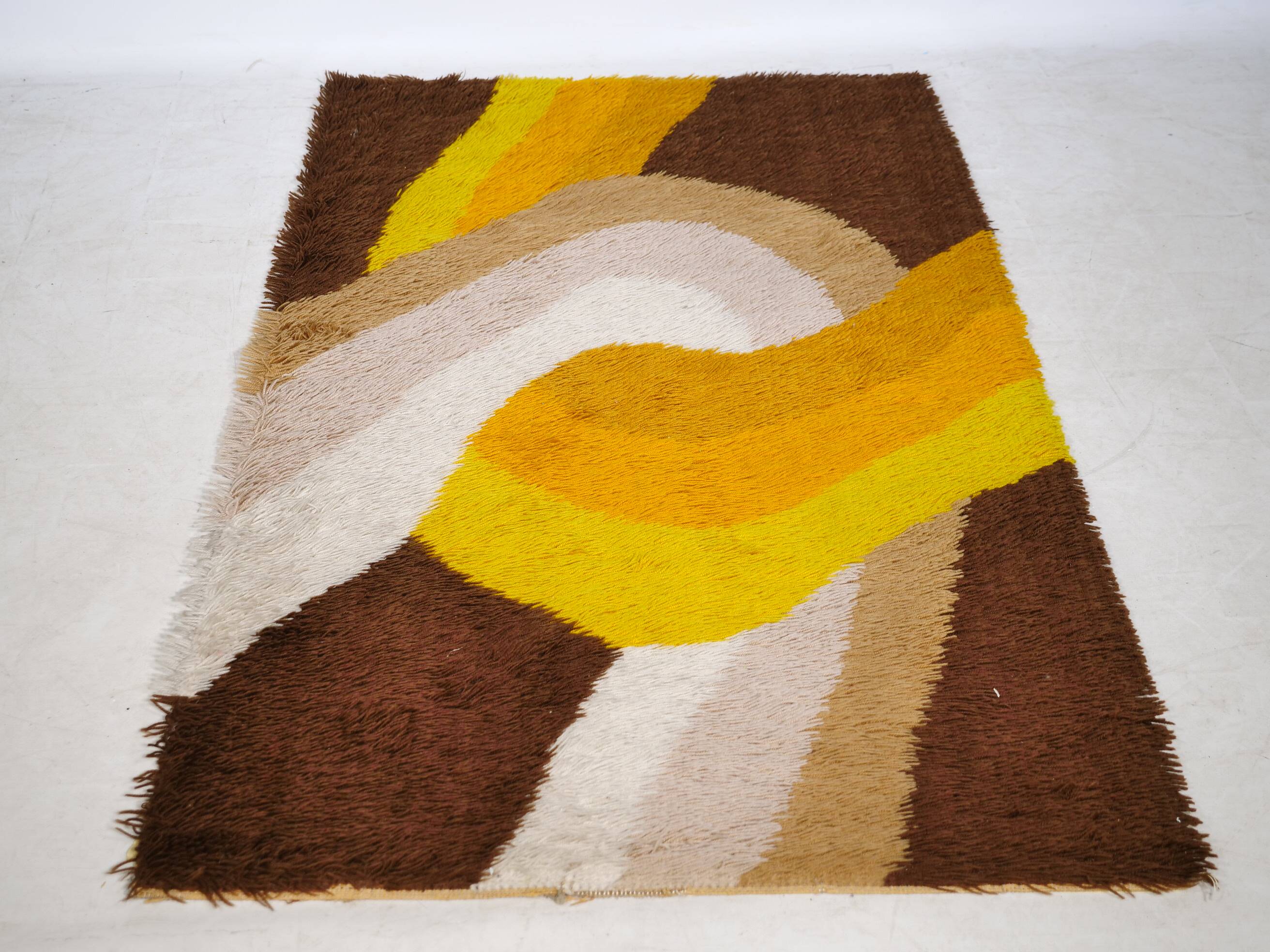 Mid-Century Vintage Space Age Wool Rug by Desso, 1970s