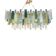 Monumental Rectangular Strip “Listelli” Murano Glass Chandelier by Simoeng