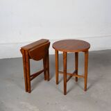 Set of Nesting Table and Folding Stools by Nathan UK