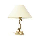 Classic Table Lamp Fish Dolphin Brass Onyx Marble