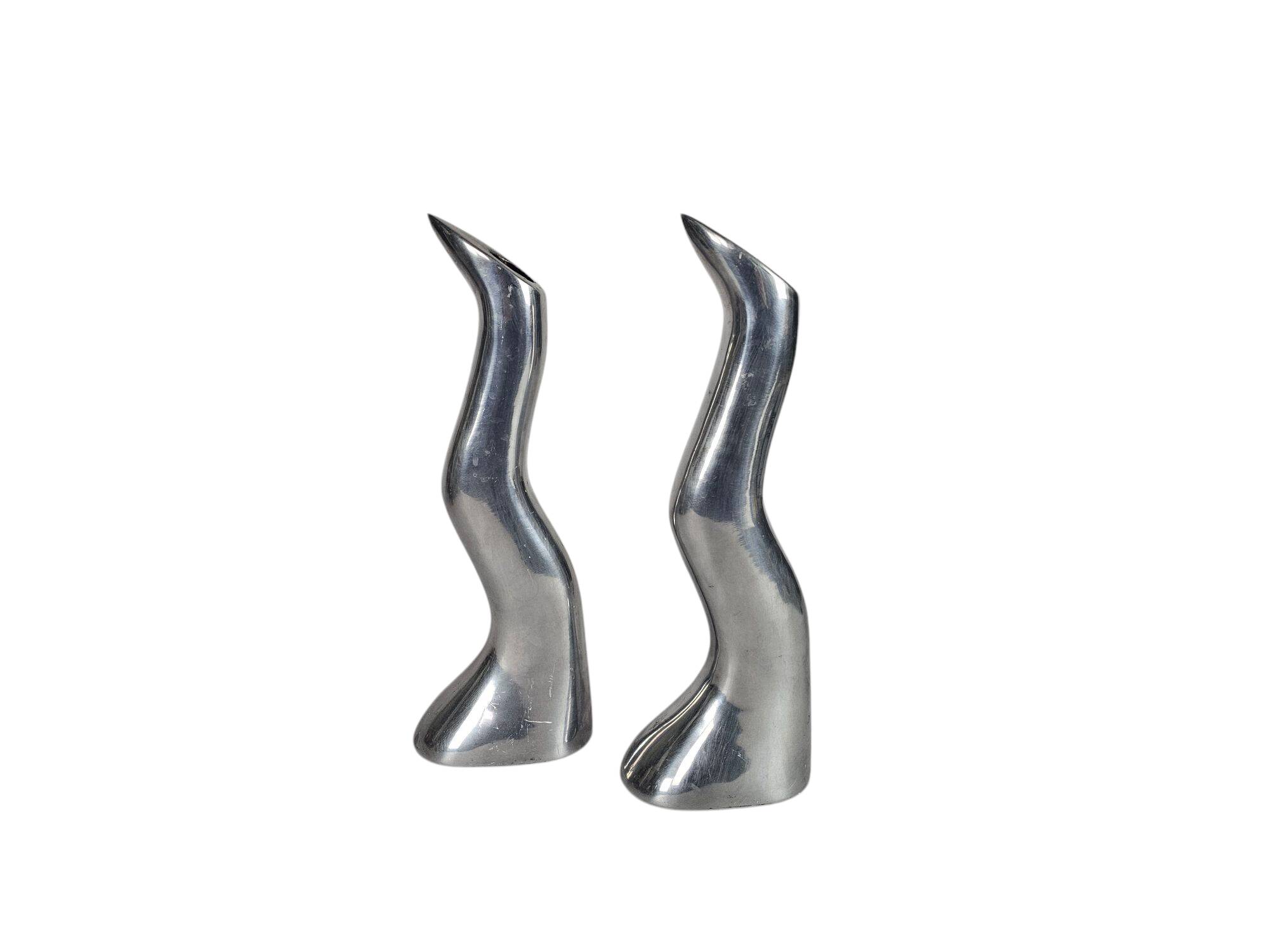 Ikea - design Anna Efverlund - Atomic - 2 bougeoirs 'Zig Zag'