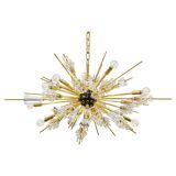 Grand Sputnik chandelier Metropolitan Opera in crystal and brass J.L. Lobmeyr