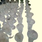 Set of 40 La Rochère Amitier crystal glasses from the 19th century + 8 replacements