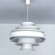 Large Scandinavian pendant light, 70s