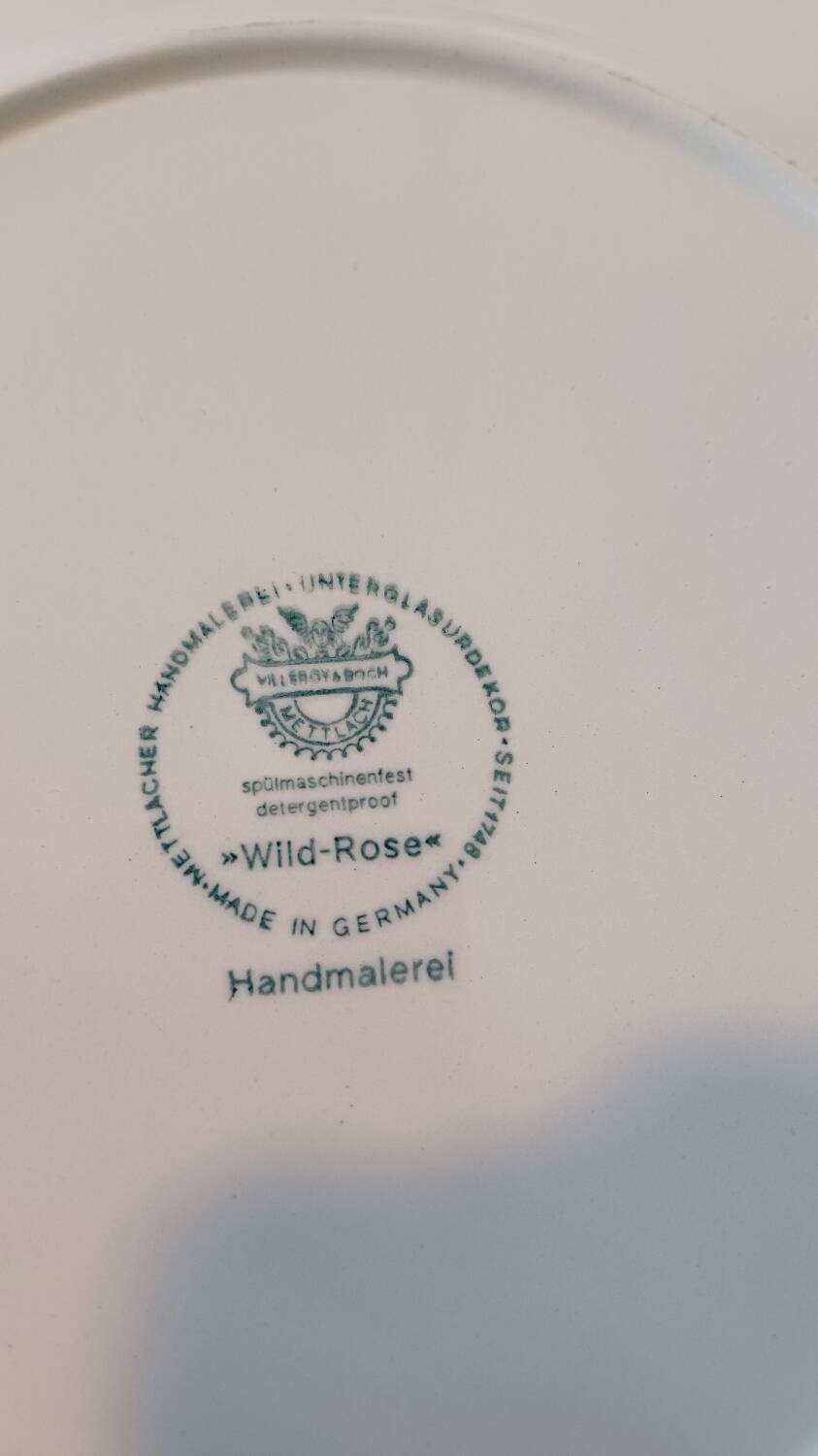 Set of 6 Wild Rose dinner plates Villeroy and Boch