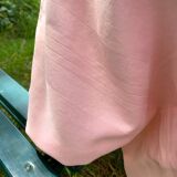 Nappe en coton vintage rose 140 X 130