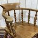 Fauteuil rustique anglais 19ème en orme et hêtre