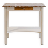 Wood & marble console