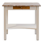 Wood & marble console