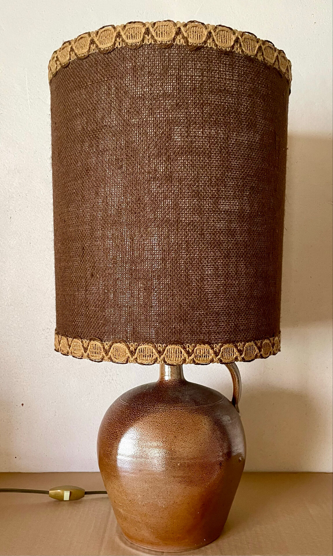 Vintage stoneware lamp