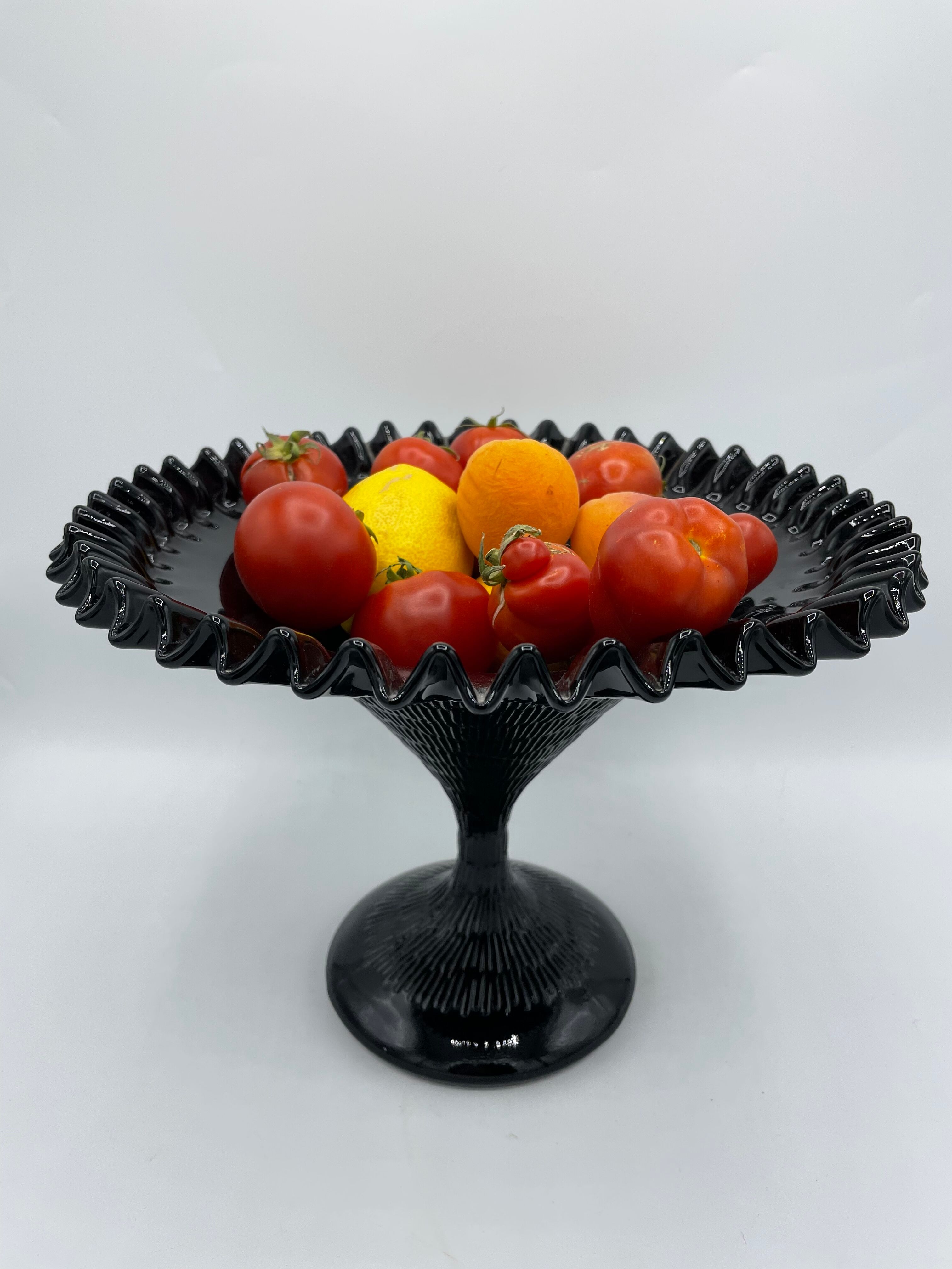 Vintage opaline stand cut