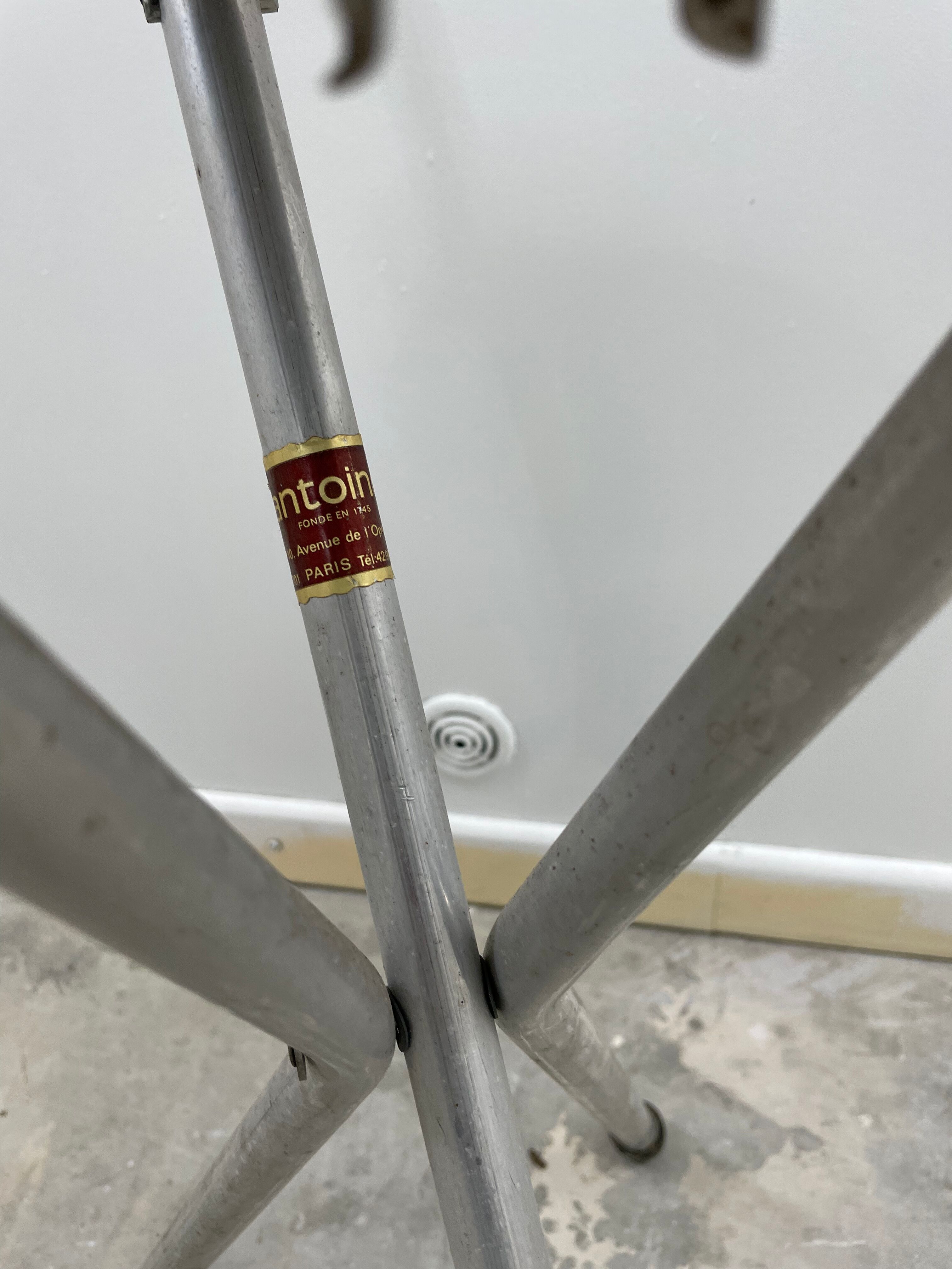 Vintage cane folding chair