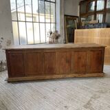 XXL solid oak counter sideboard