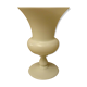 Vase in white opaline shape medici vintage 80's