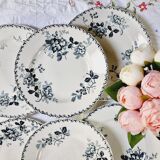 Set of 6 flat plates Moulin des Loups