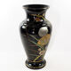Art Nouveau vase in gold and silver enamelled glass hand painted