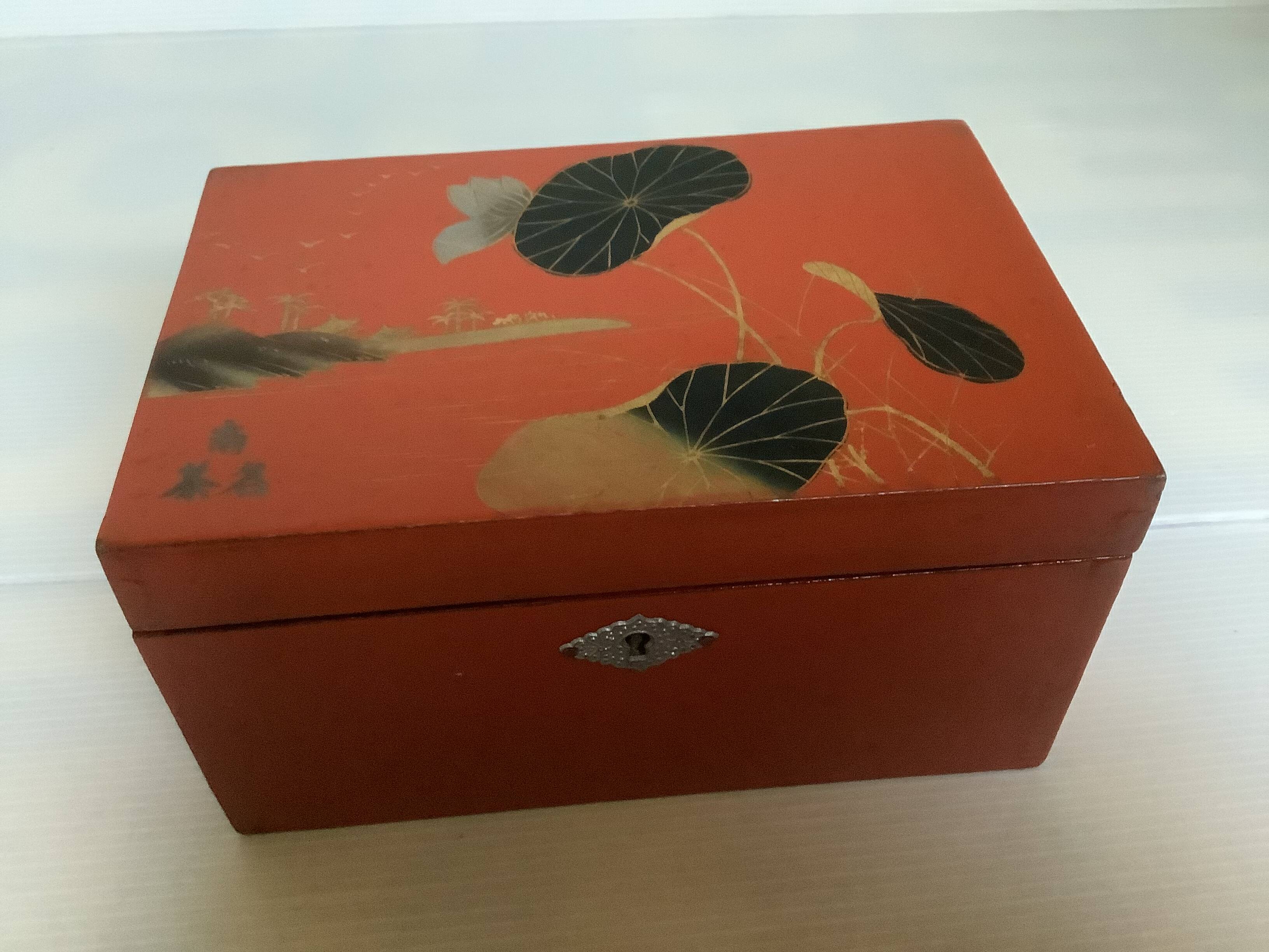 Chaffanjon Indochinese lacquered wooden box