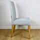 Oak chairs Ikea after renovation vintage blue-celadon-grey - 2 pieces - set