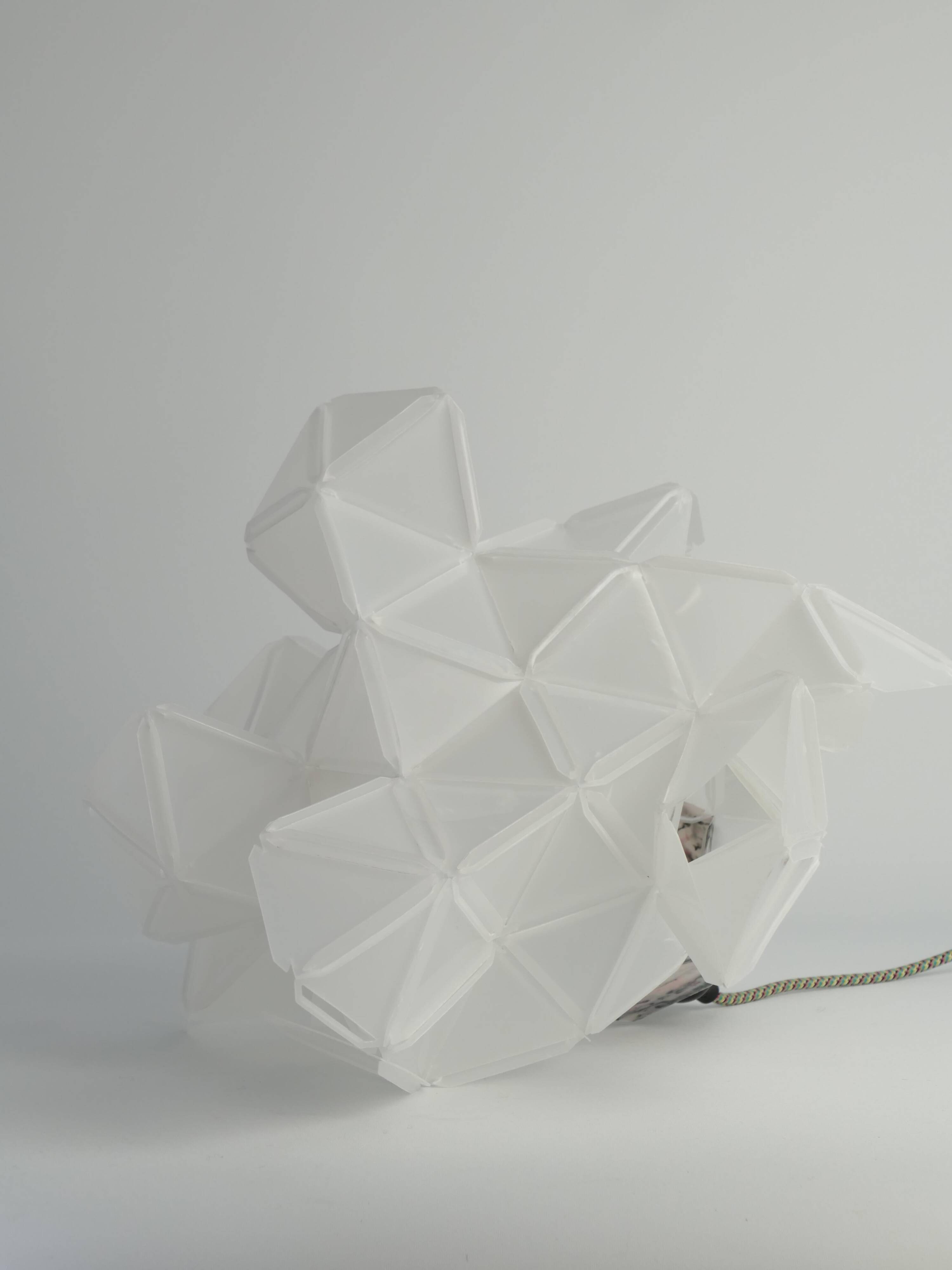 Labyrinth, Hazy, Artisan Table Lamp Light Sculpture, By Republiken