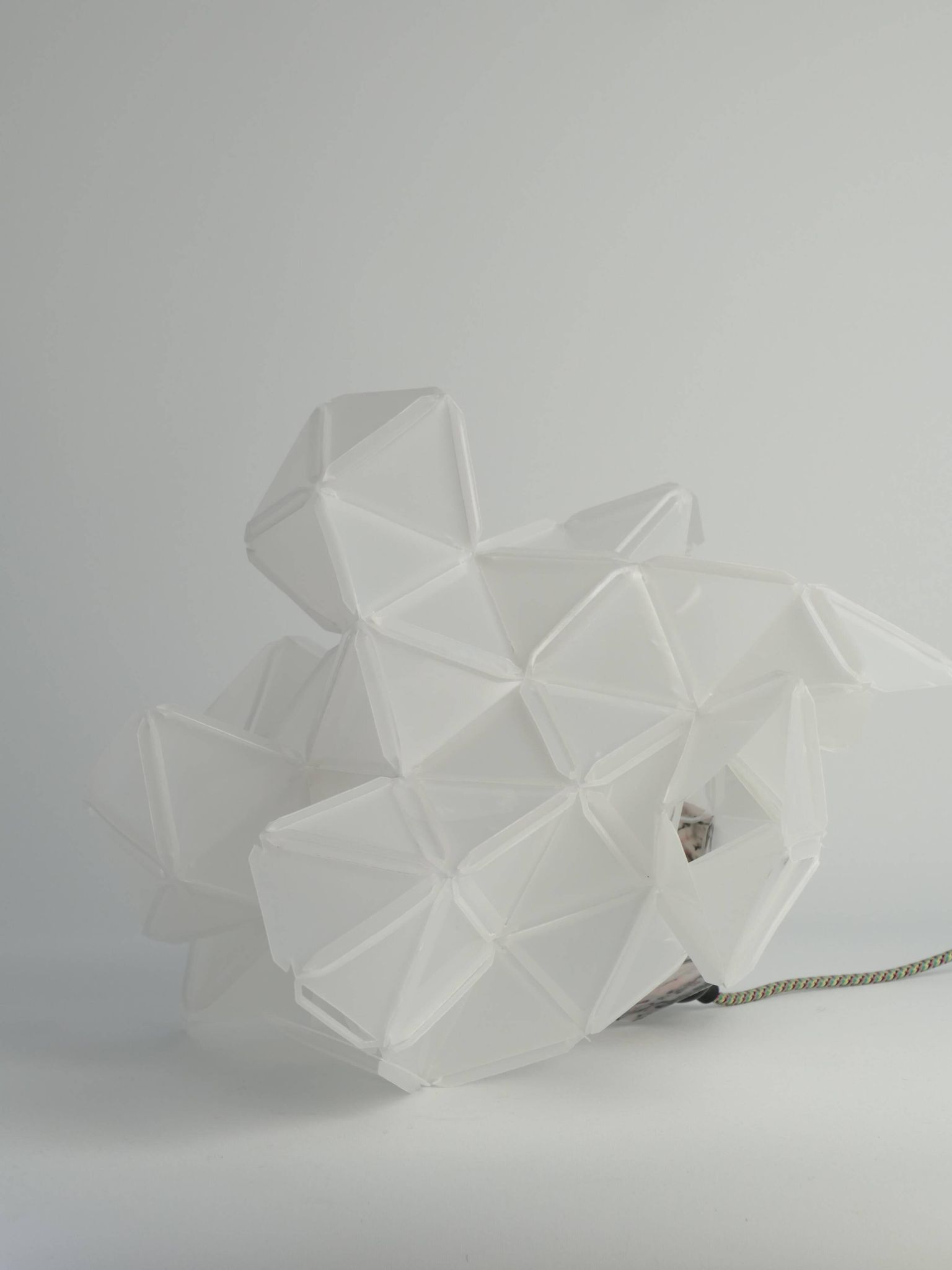 Labyrinth, Hazy, Artisan Table Lamp Light Sculpture, By Republiken