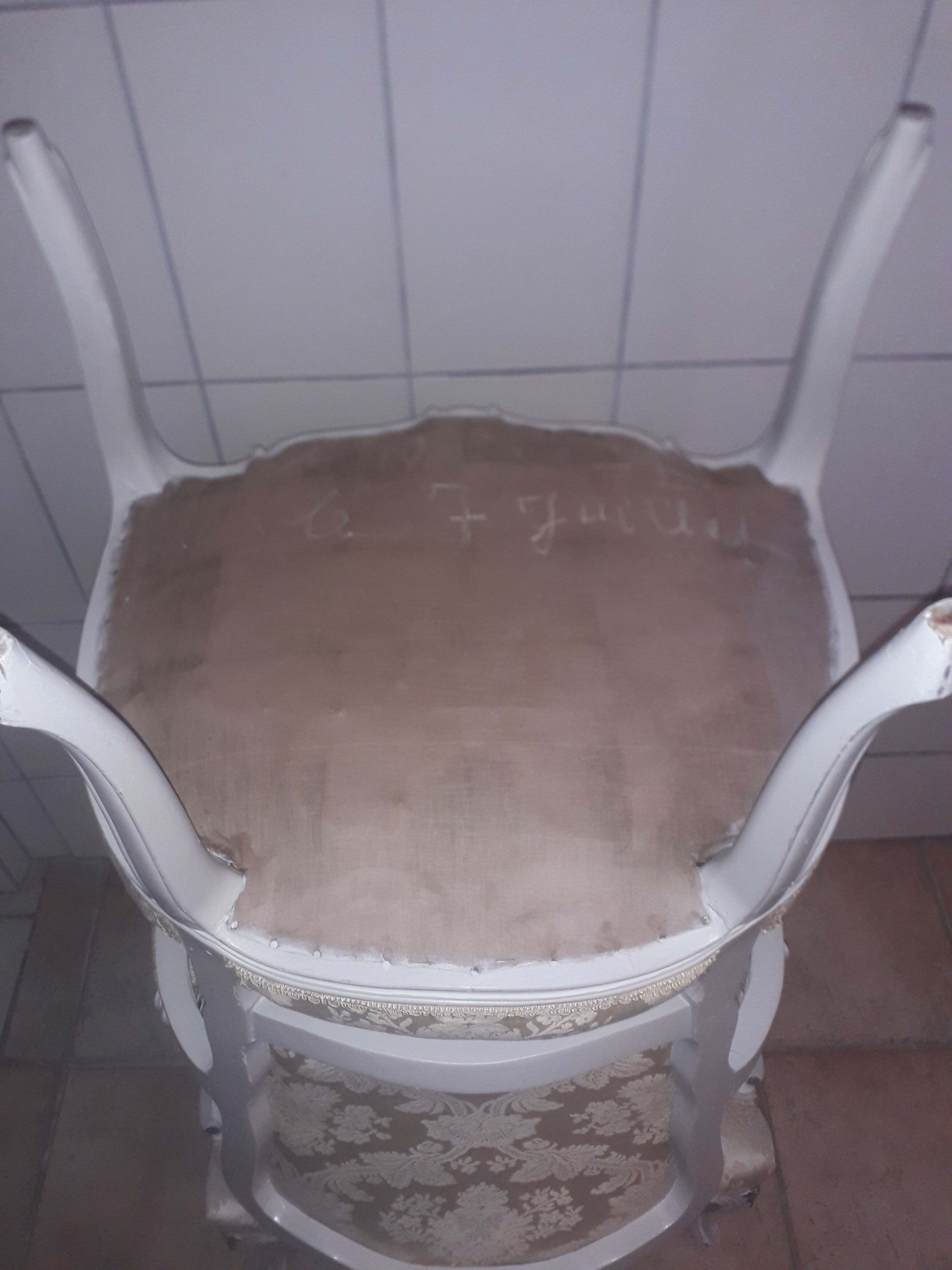 Pair of louis XV style armchairs