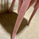 Imperfect pink bistro chair