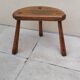 Tabouret tripode vintage en bois