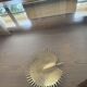 Wood and glass coffee table