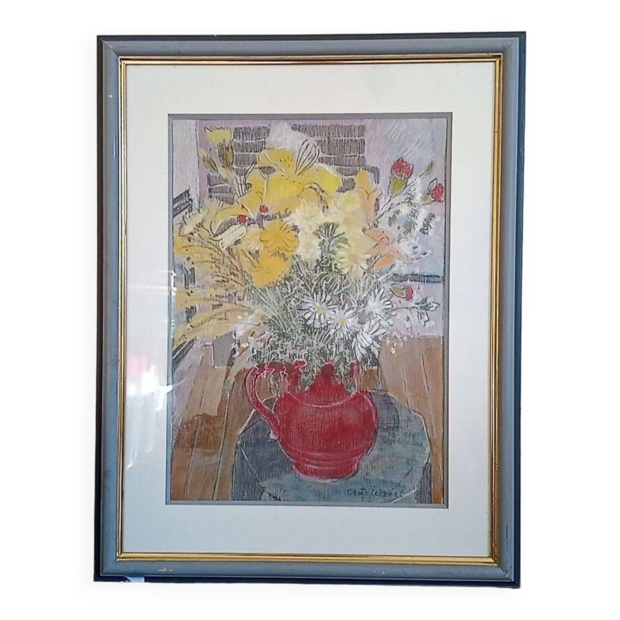 Pastel - Christine Delessert - 48 x 34 cm - bouquet of flowers