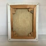 Tableau clown huile sur toile signée