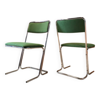 Paire de chaises vintage vers 1970