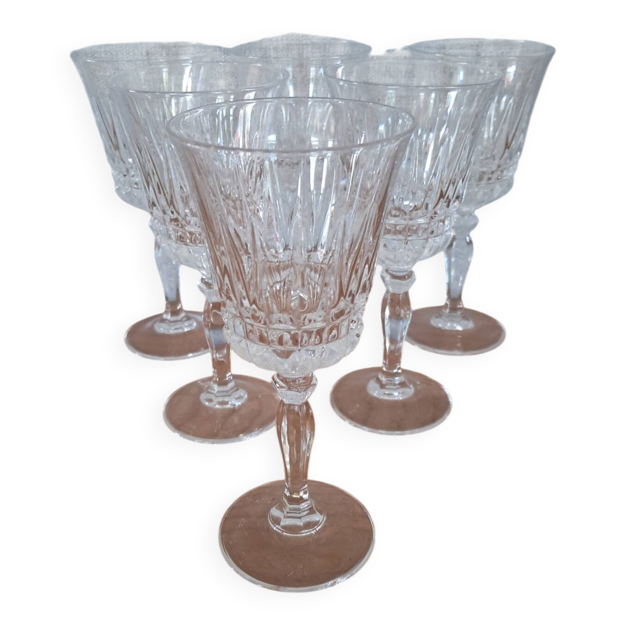 6 verres en cristal d arques Modèle Villeneuve