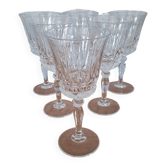 6 crystal glasses from Arques Model Villeneuve