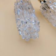 Double tulip wall light in Hoffmeister Iceberg Glass