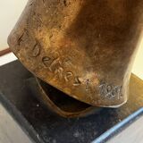 Sculpture portrait / bust, 'woman's face', robert delnest, bronze 1961