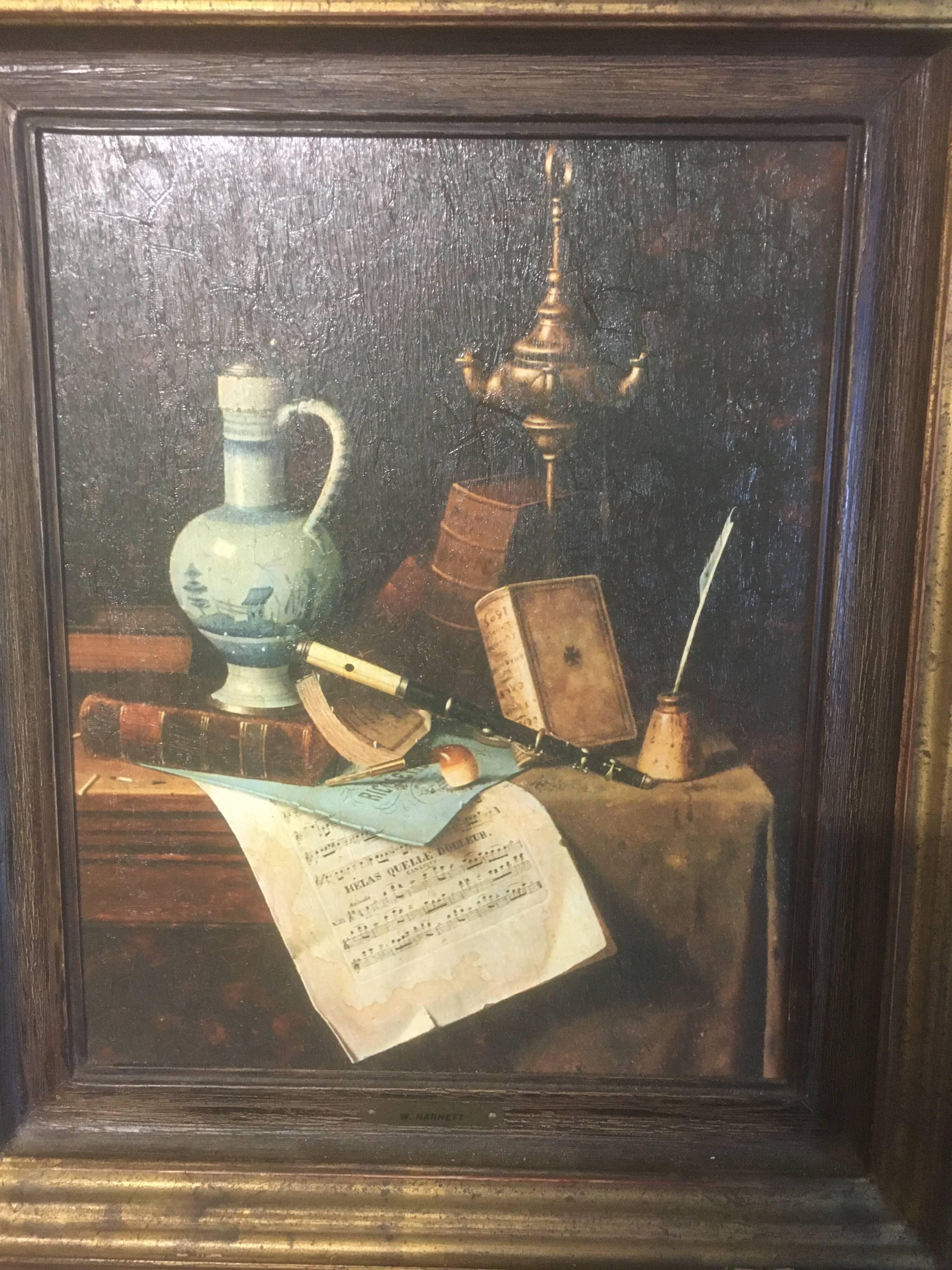 Nature morte sur bois 40x35
