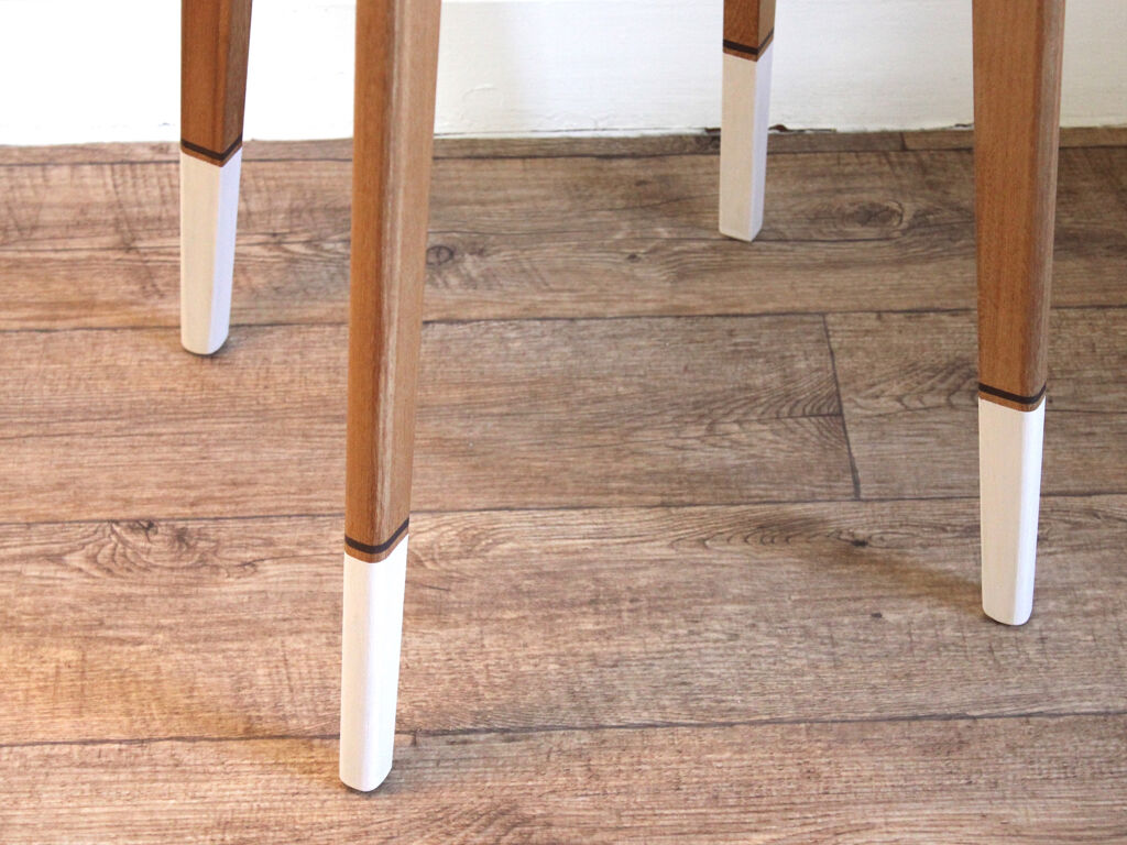 Table guéridon pieds compas