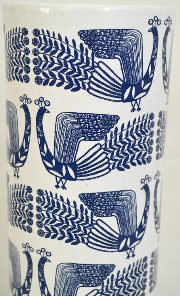 Peacock vase
