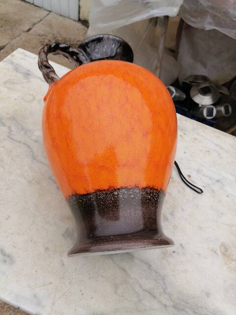 Large stoneware amphora jug vase 1960
