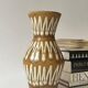 Scandinavian glazed and numbered ceramic vase, West Germany 1970