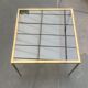 Brass and Glass Side Table in Hollywood Regency German Mid-Century Style by Vereinigte Werkstätten, 1960s