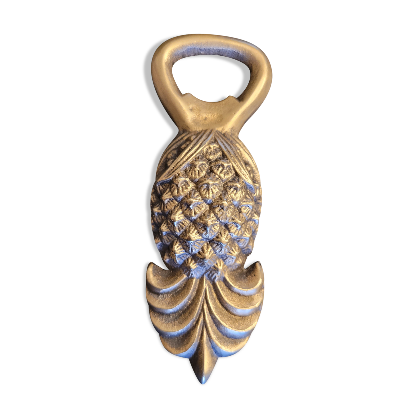 Brass pineapple bottle opener