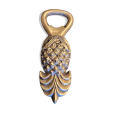 Brass pineapple bottle opener