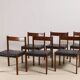 6x Alfred Hendrickx dining chairs for Belform, 1960s, Belgium