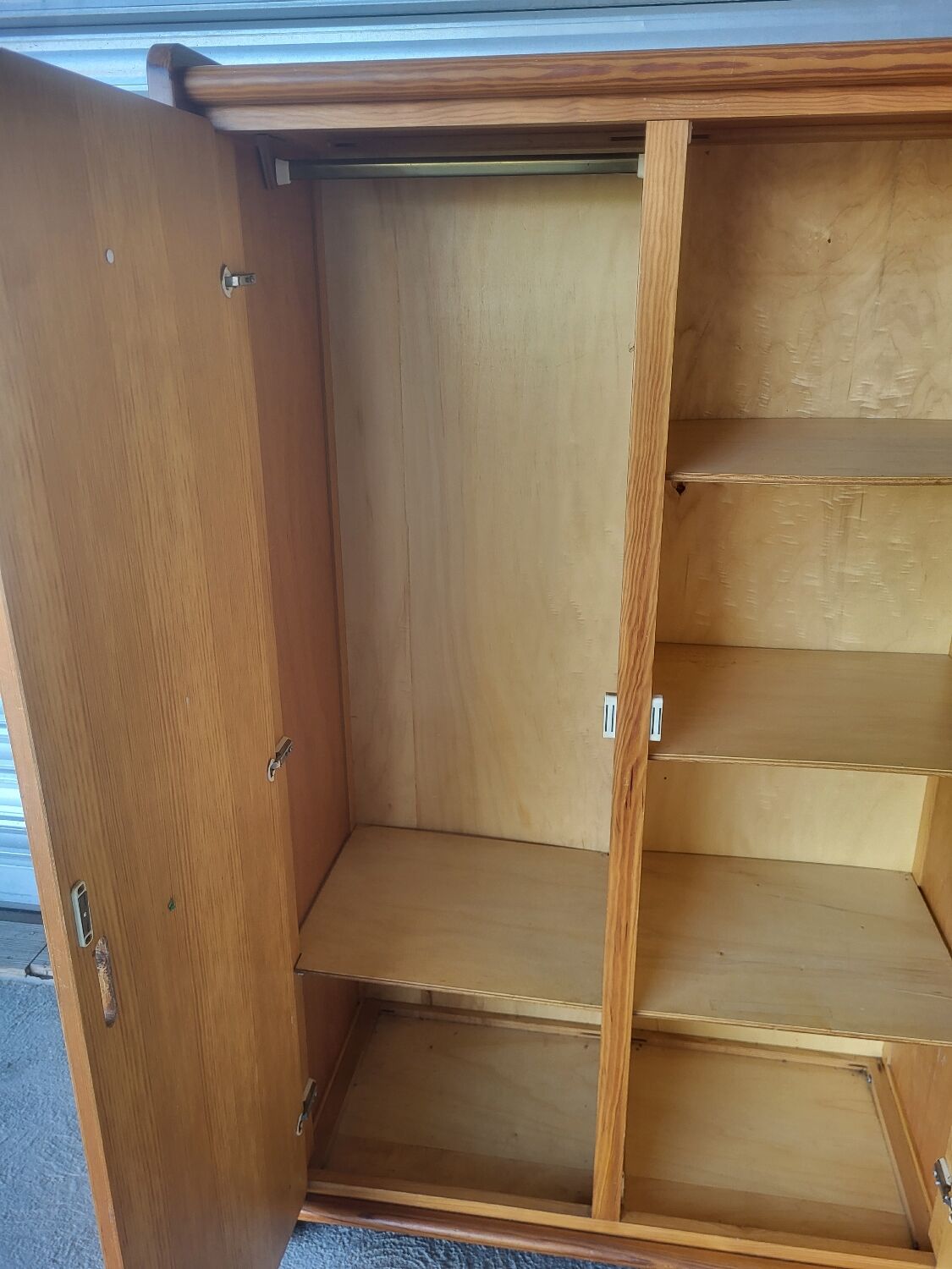 Vintage wardrobe in solid wood