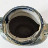 Blue and beige glazed stoneware jug, model 218