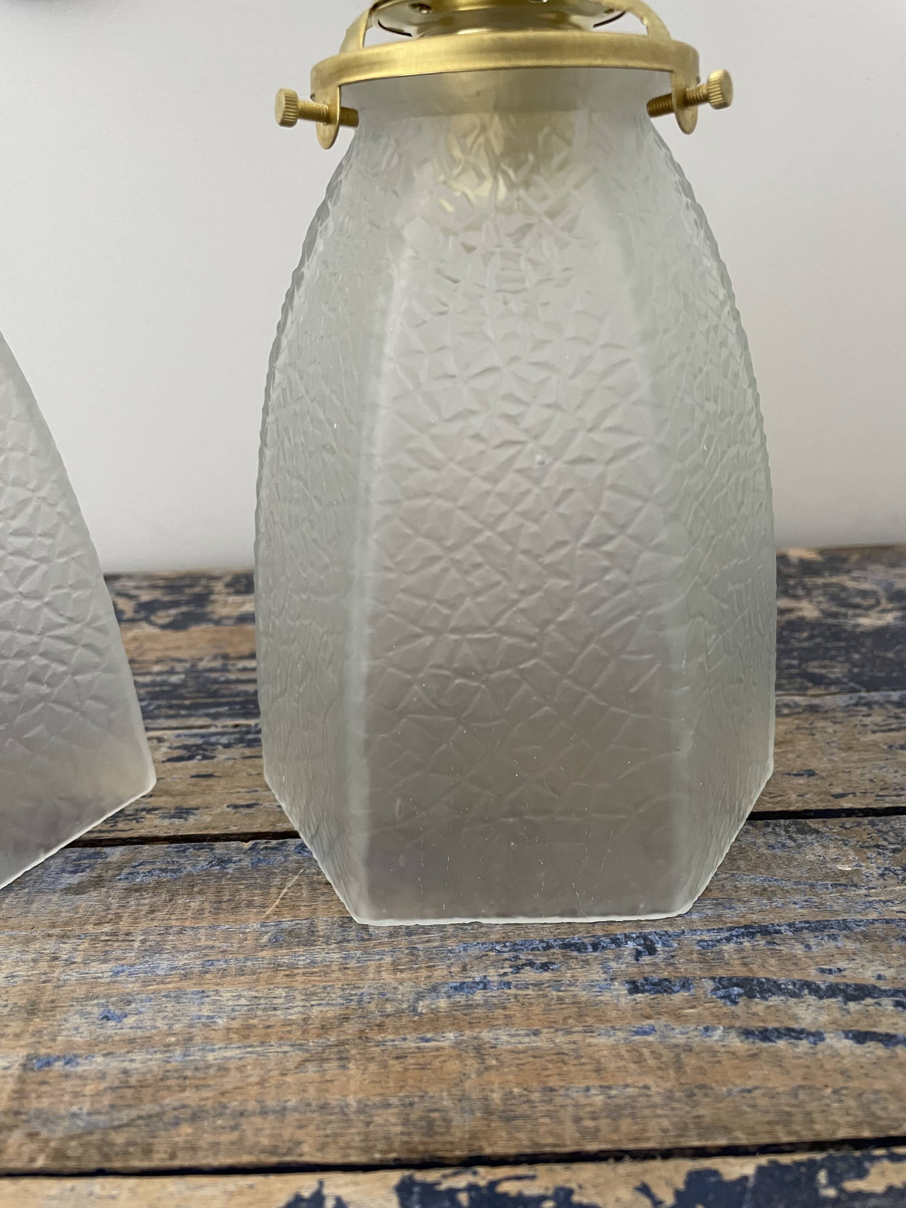 Pair of art deco wall lights