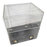 1970s Plexiglas Bedside Table