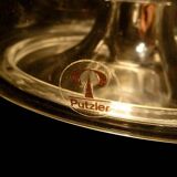 Sculptural modernist glass wall lamp from Peill & Putzler, Germany 1960s